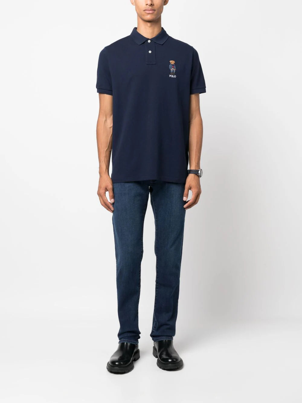 POLO RALPH LAUREN Custom Slim Fit Polo Bear Polo Shirt