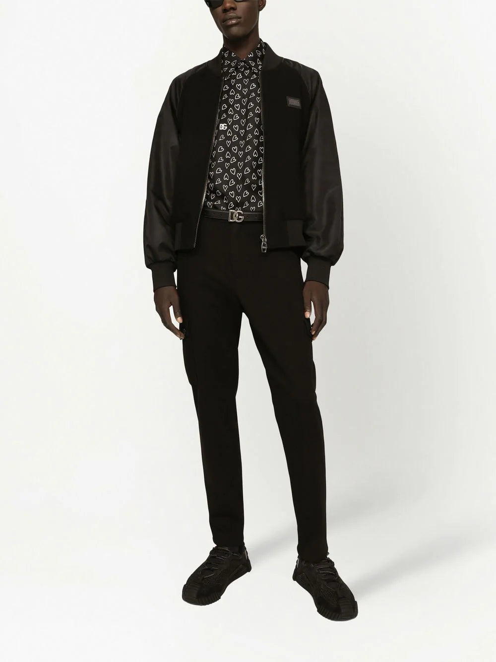 Dolce & Gabbana Dg Essentials Logo-plaque Bomber Jacket
