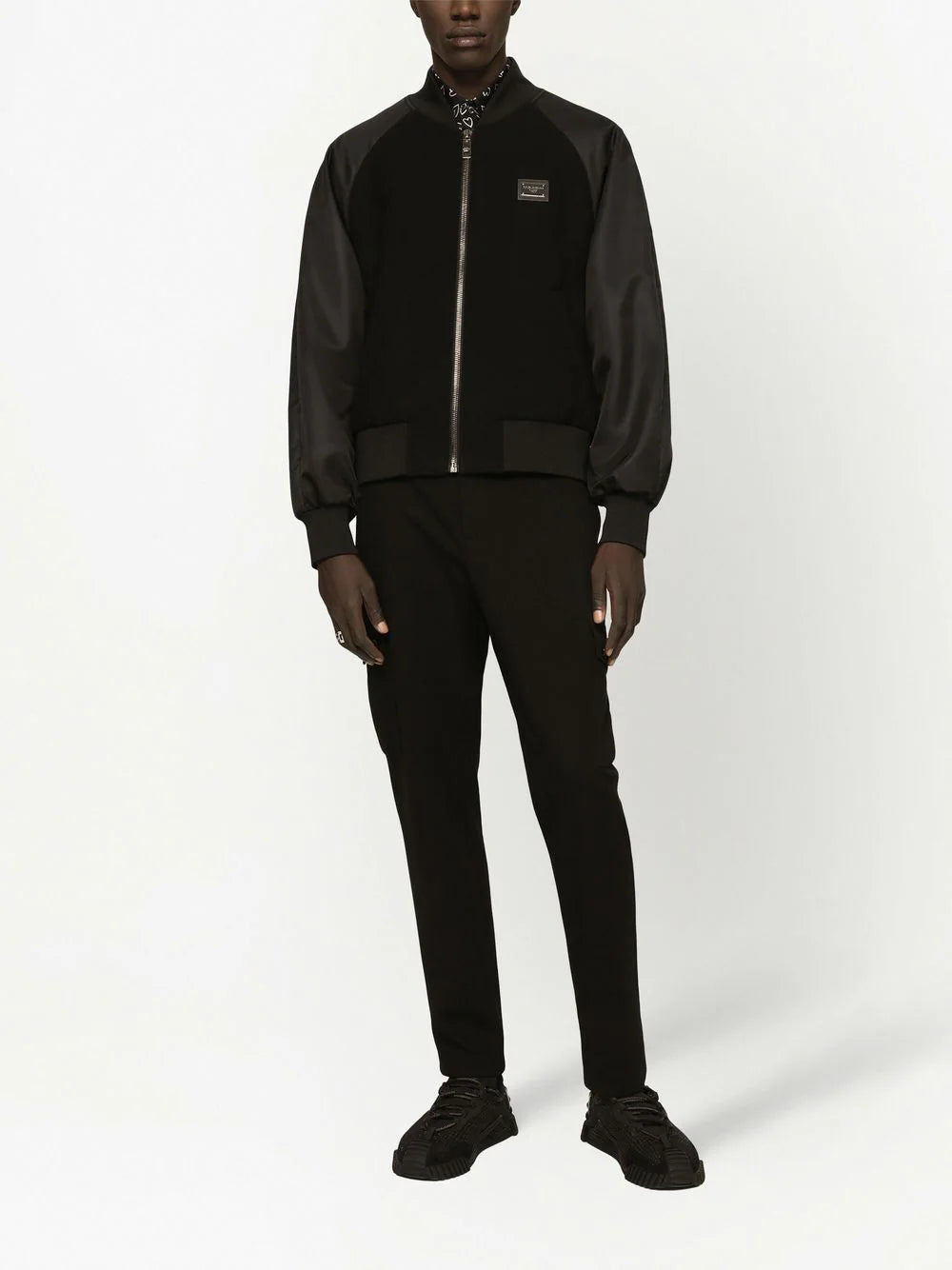Dolce & Gabbana Dg Essentials Logo-plaque Bomber Jacket