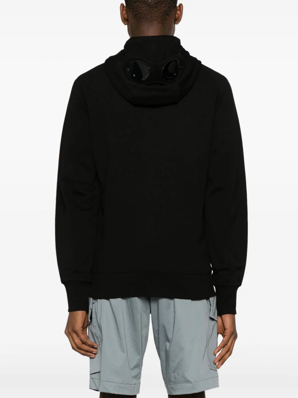 CP COMPANY Diagonal Raised Fleece Goggle Zipped Hoodie