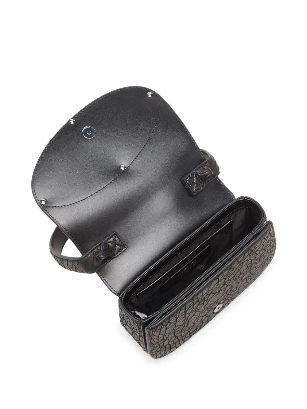 DIESEL 1dr-iconic Dry Leather Shoulder Bag