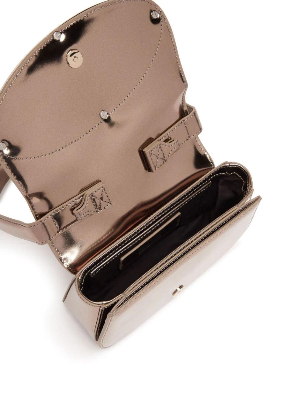 DIESEL 1dr-iconic Shoulder Bag In Mirrored Leather