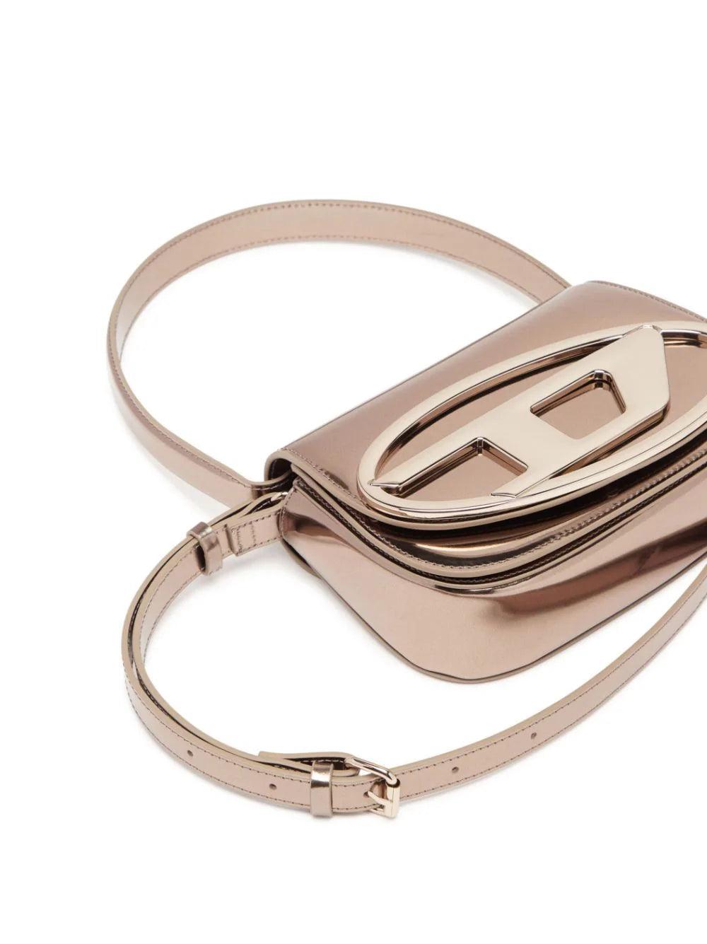 DIESEL 1dr-iconic Shoulder Bag In Mirrored Leather