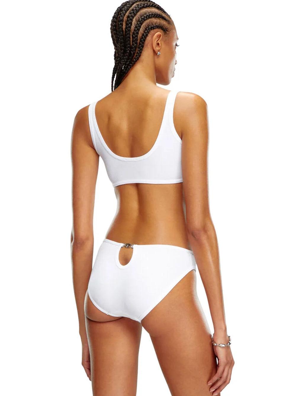 DIESEL Ufby-d-oval- Cotton-rib-bodysuit