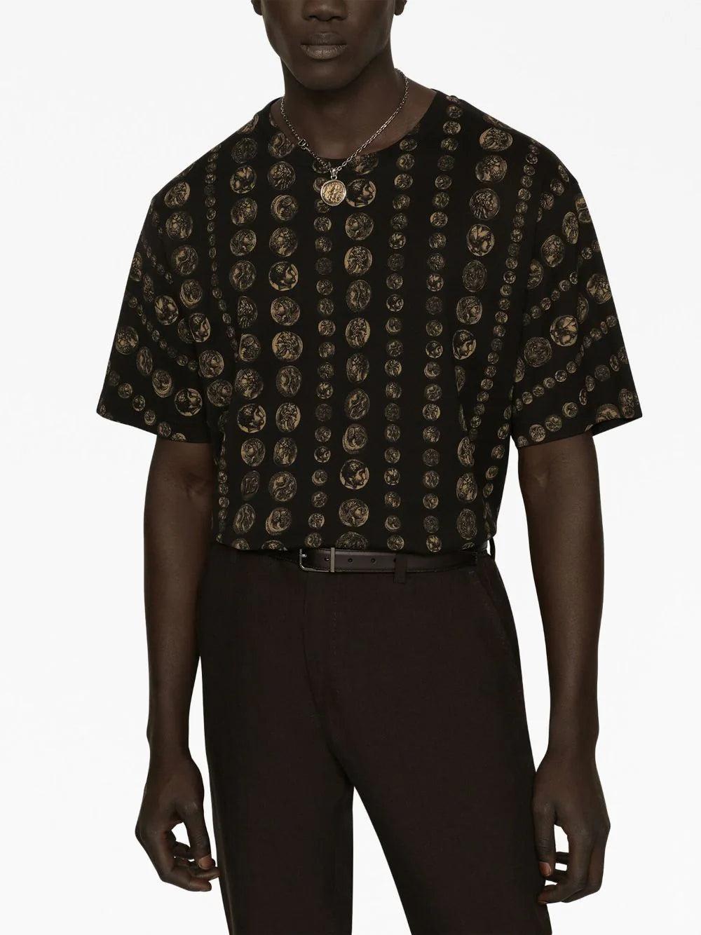 Dolce & Gabbana All-over Coin Print T-shirt