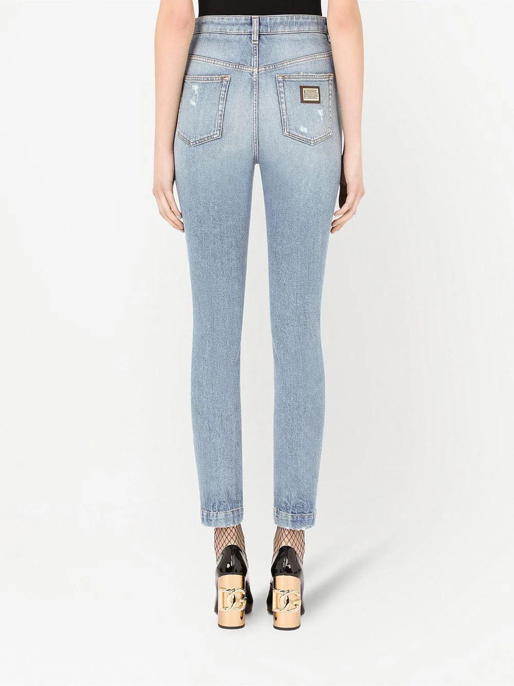 Dolce & Gabbana Audrey Distressed Skinny Jeans
