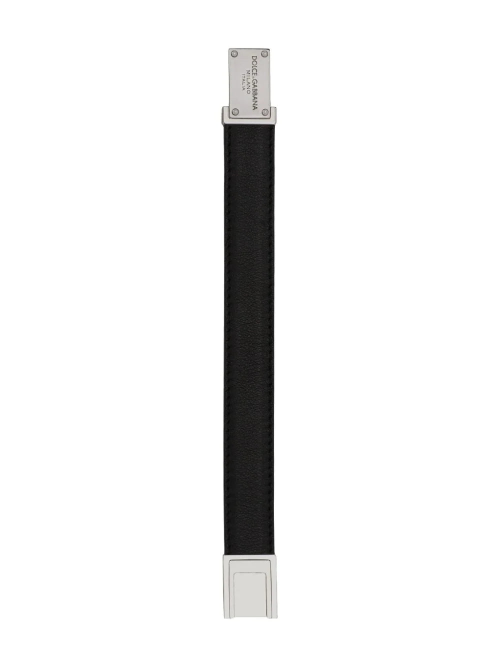 Dolce & Gabbana Calf Leather Straps With Logo Plate