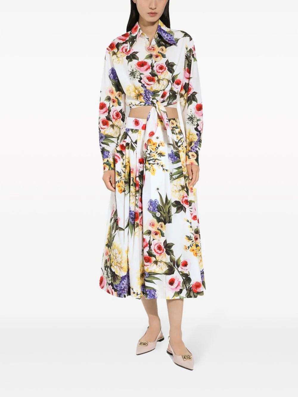 Dolce & Gabbana Camicia Con Stampa Giardino