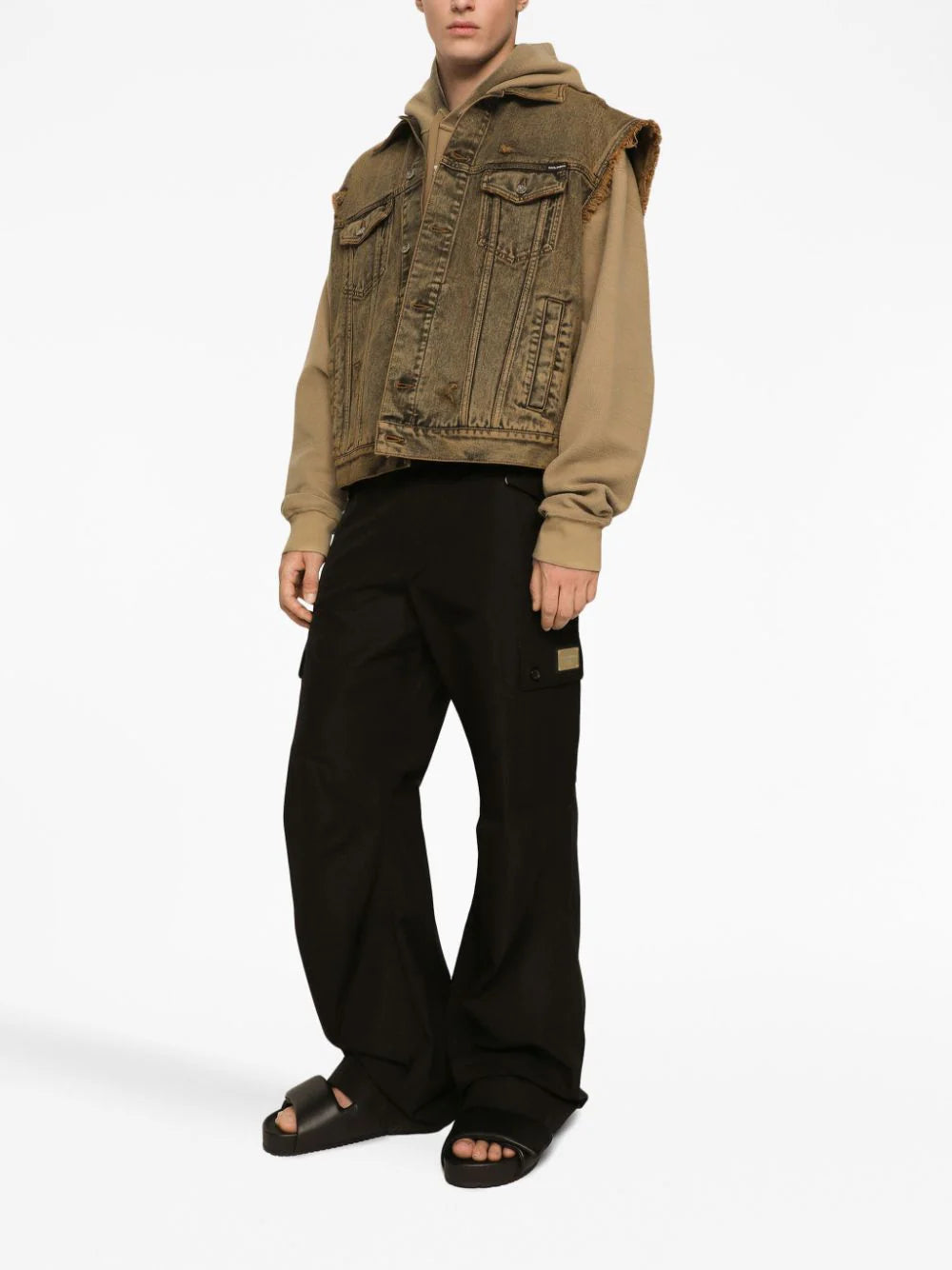 Dolce & Gabbana Cargo Pants With Brand Plate