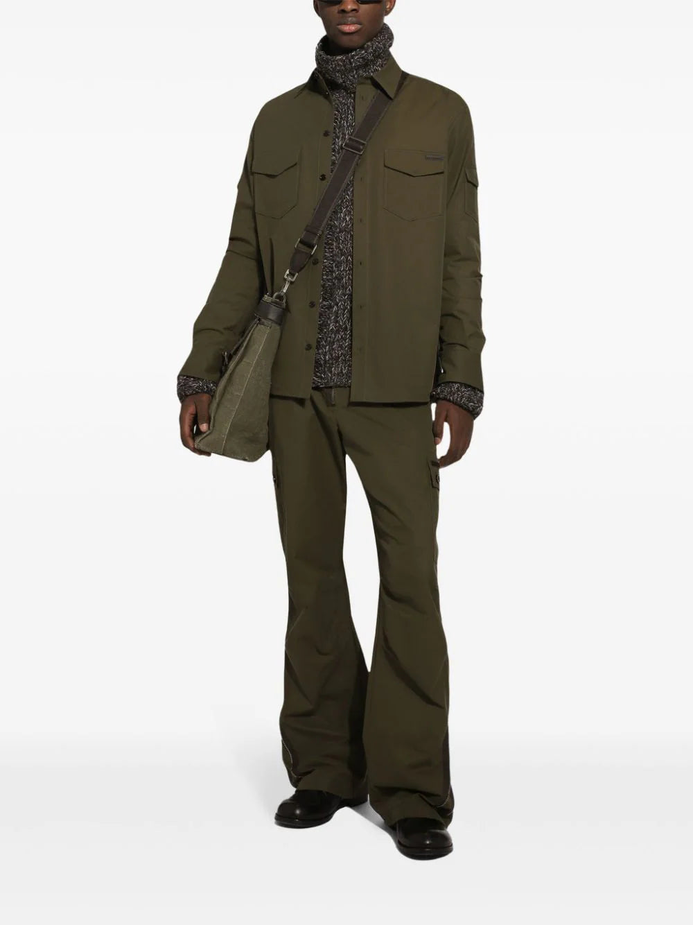 Dolce & Gabbana Cargo Trousers In Techno Canvas