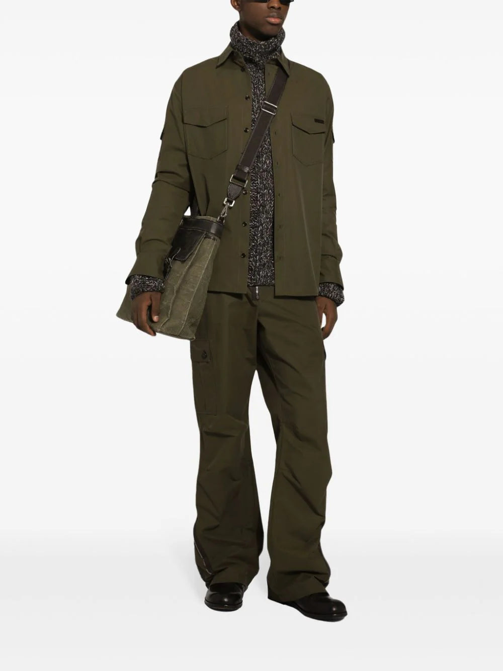Dolce & Gabbana Cargo Trousers In Techno Canvas