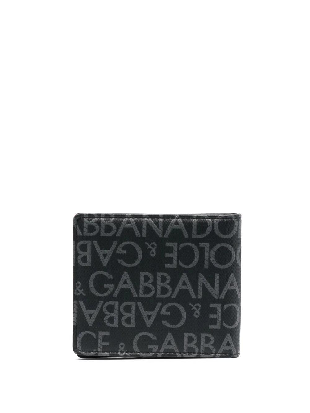 Dolce & Gabbana Coated Jacquard Bifold Wallet