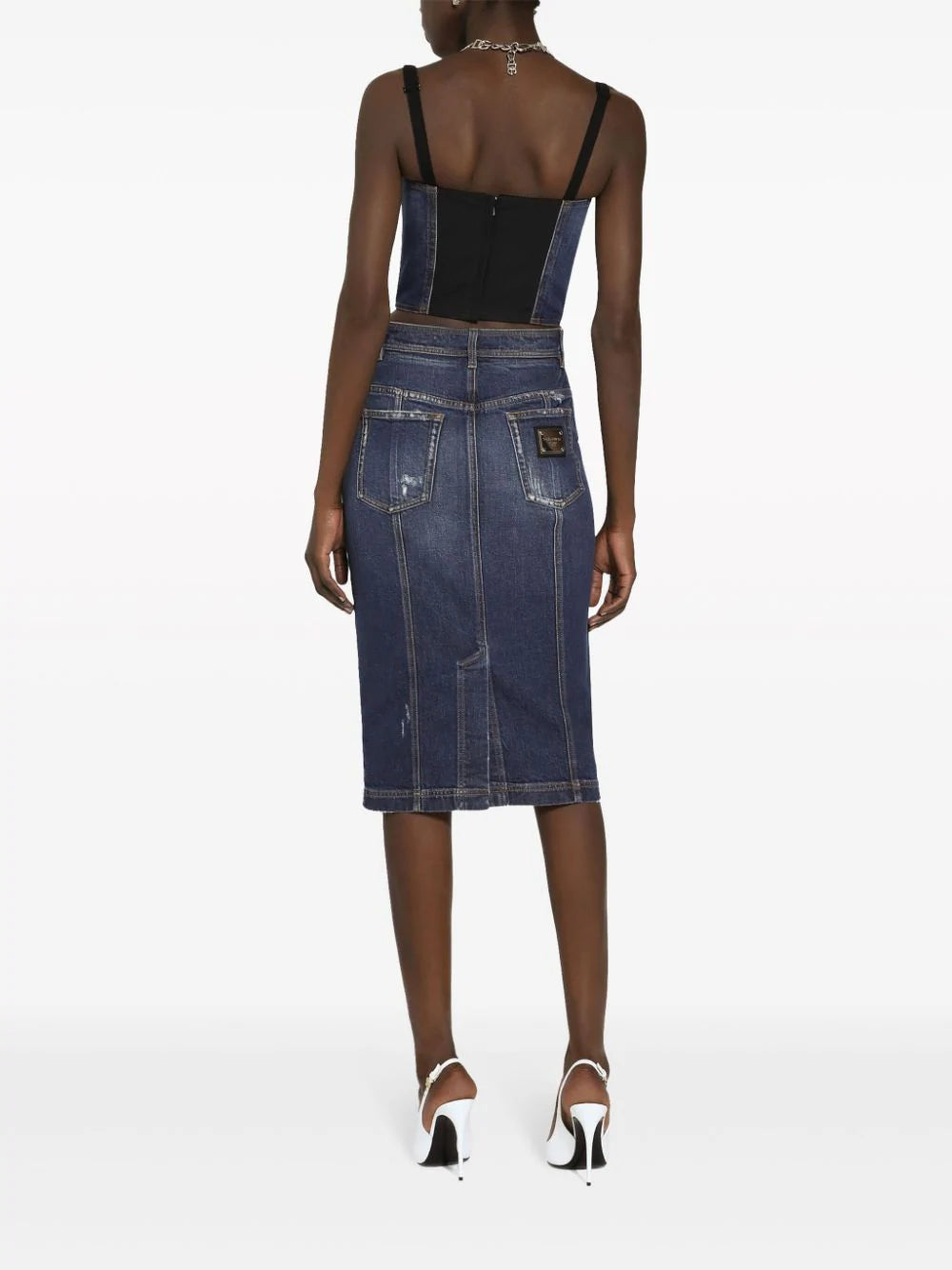 Dolce & Gabbana Denim Corset Top