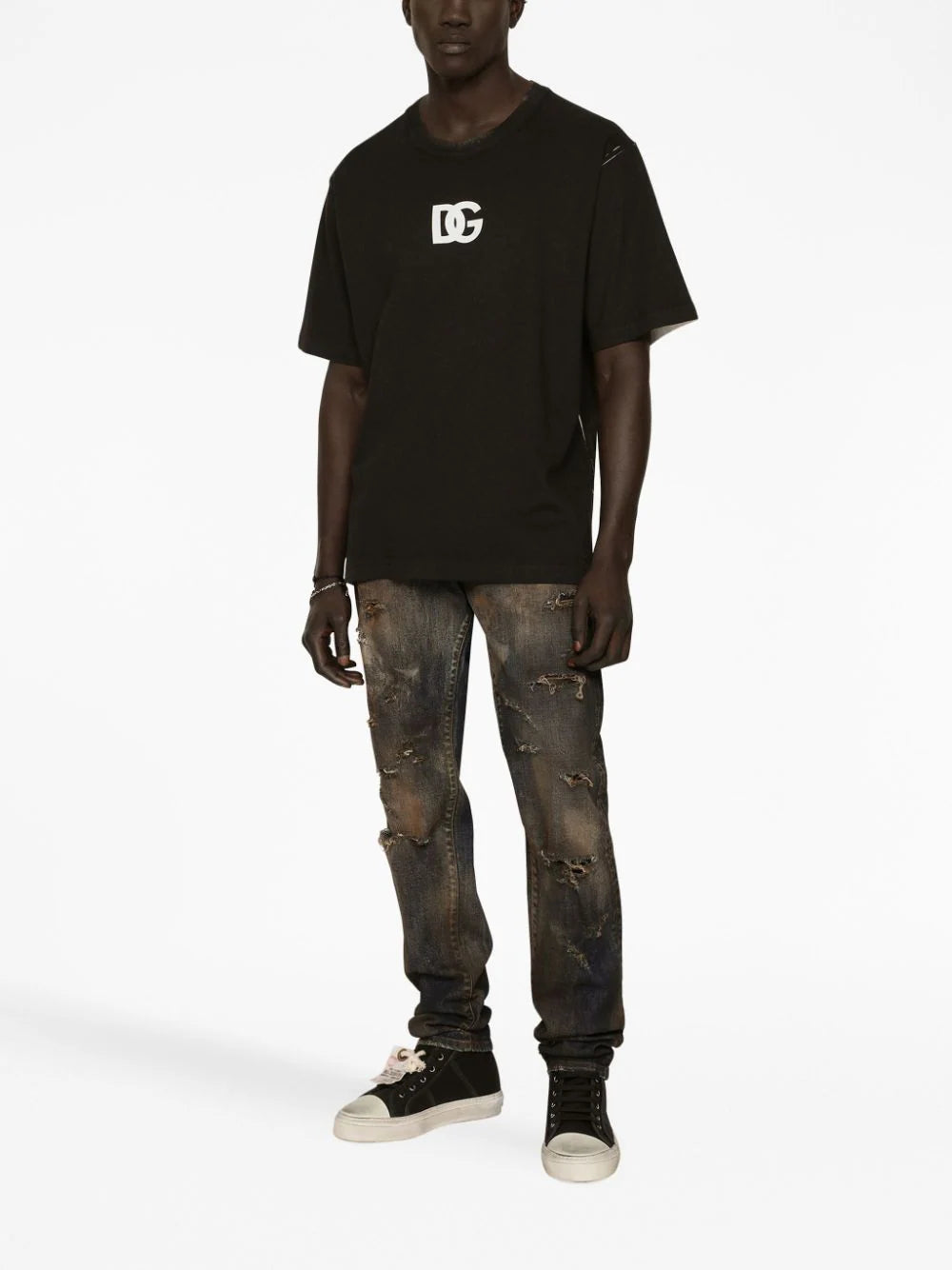 Dolce & Gabbana Dg Logo Print T-shirt