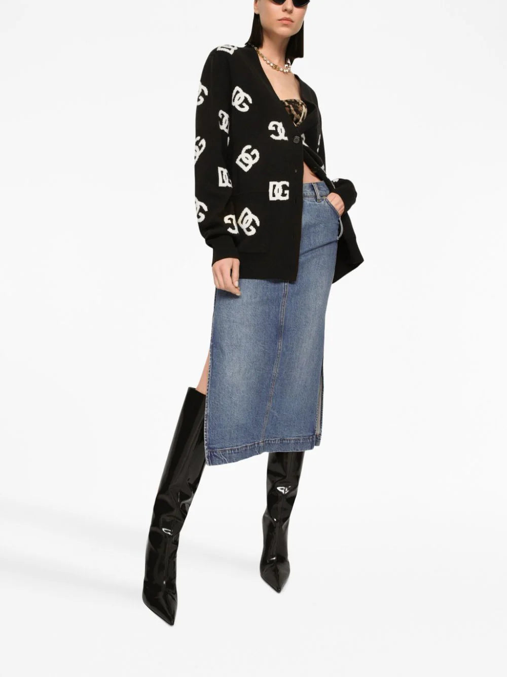 Dolce & Gabbana Dg Monogram Cardigan