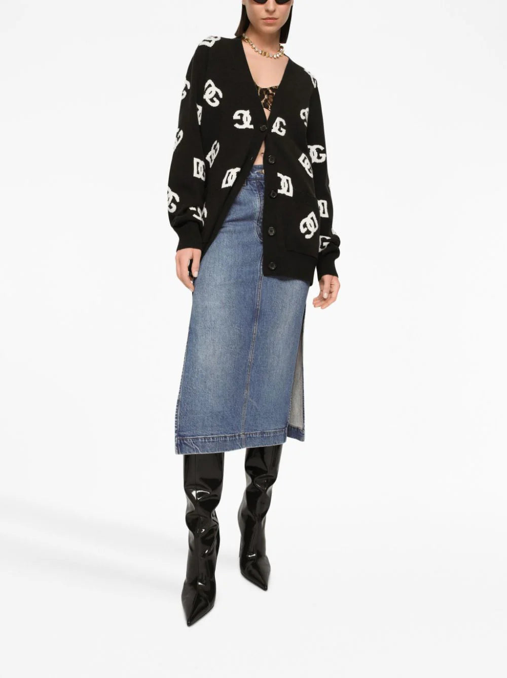 Dolce & Gabbana Dg Monogram Cardigan