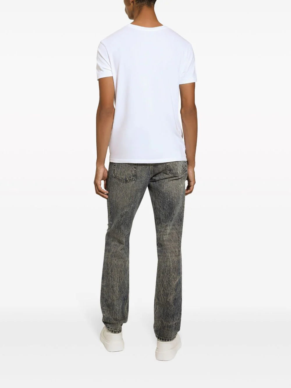 Dolce & Gabbana Distressed Slim-cut Jeans