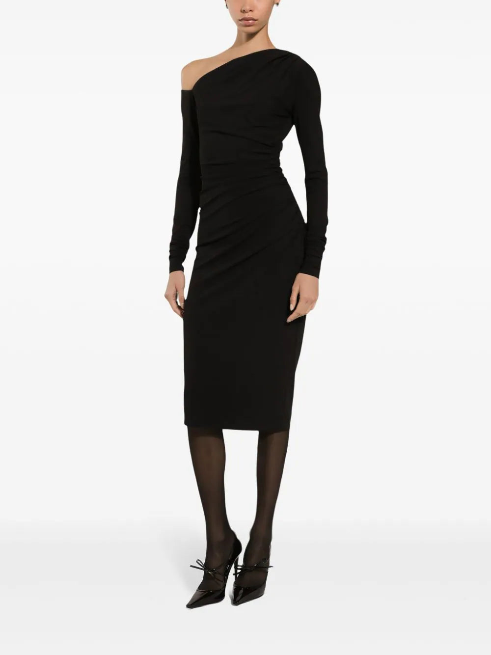 Dolce & Gabbana Draped Midi Dress