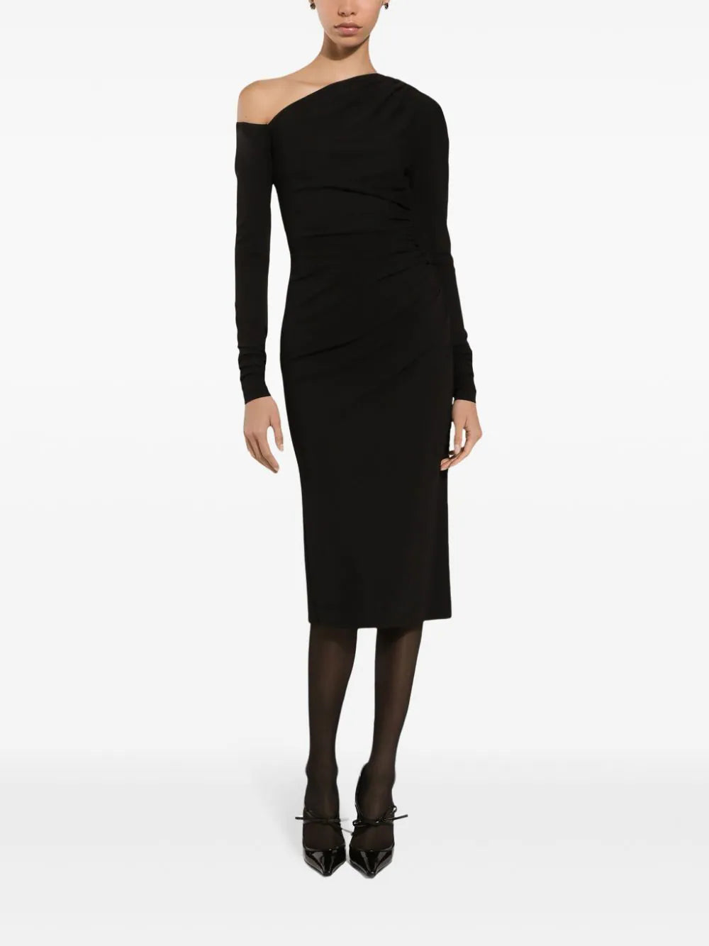 Dolce & Gabbana Draped Midi Dress
