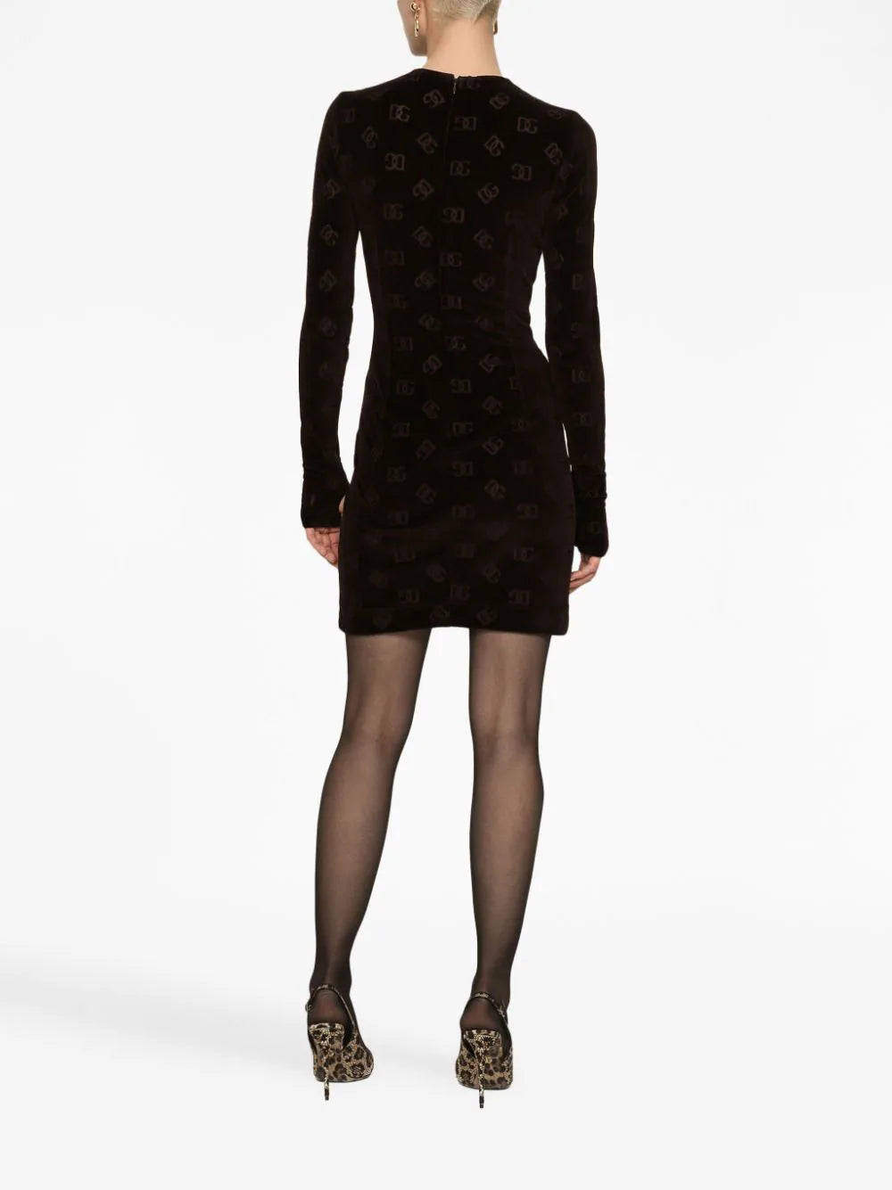 Dolce & Gabbana Dress With All-over Dg Logo