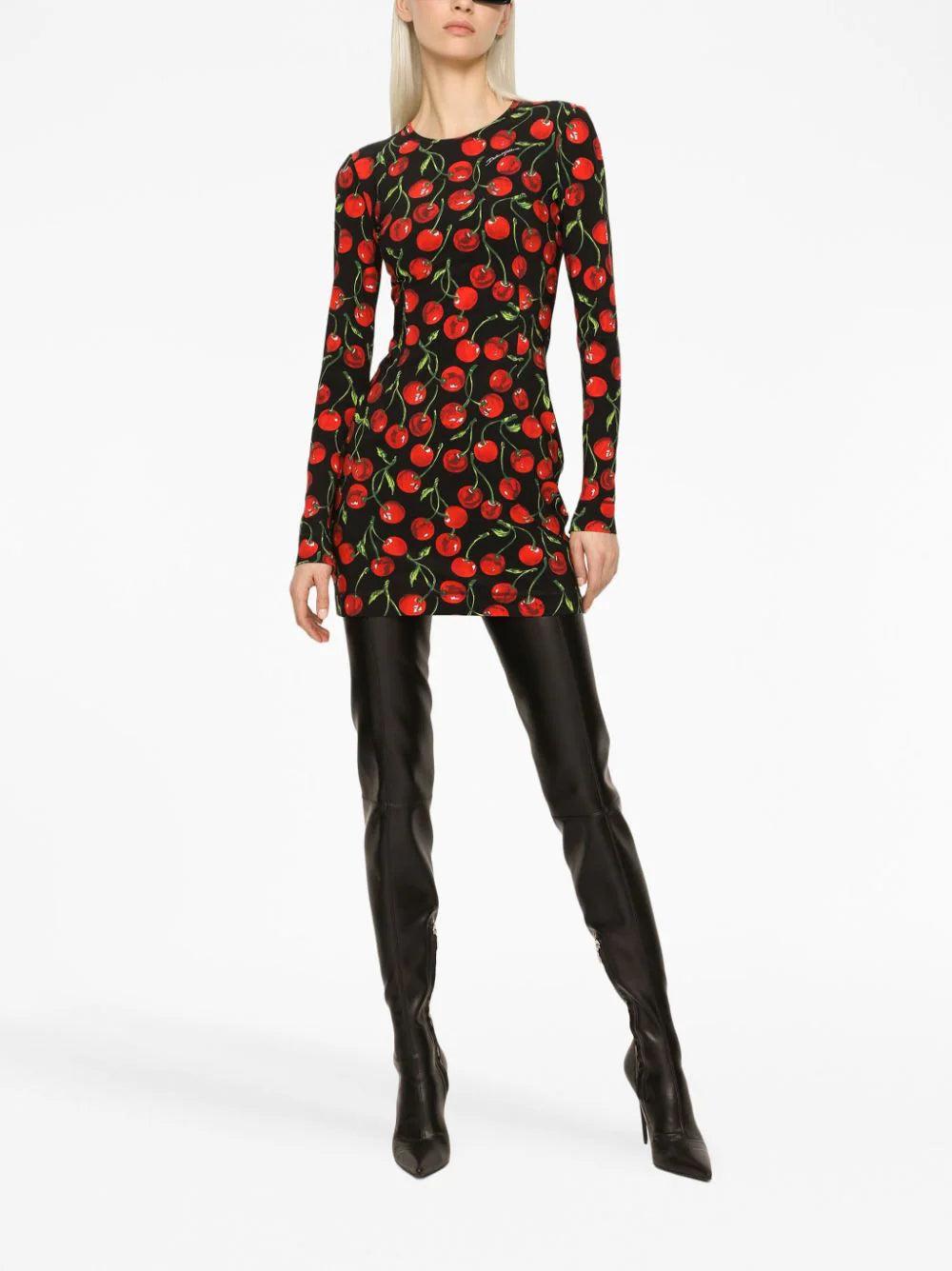 Dolce & Gabbana Dress With Cherry Print