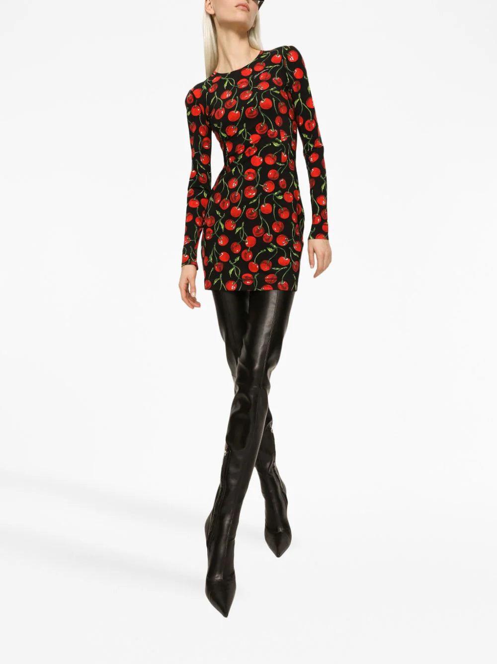 Dolce & Gabbana Dress With Cherry Print