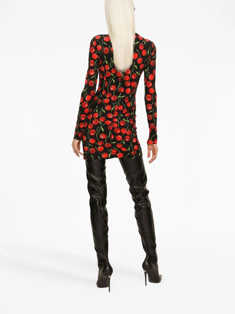 Dolce & Gabbana Dress With Cherry Print
