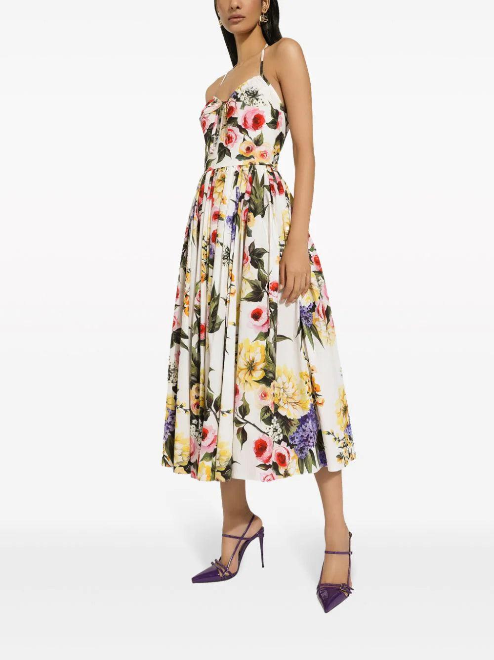 Dolce & Gabbana Dress With Garden Print