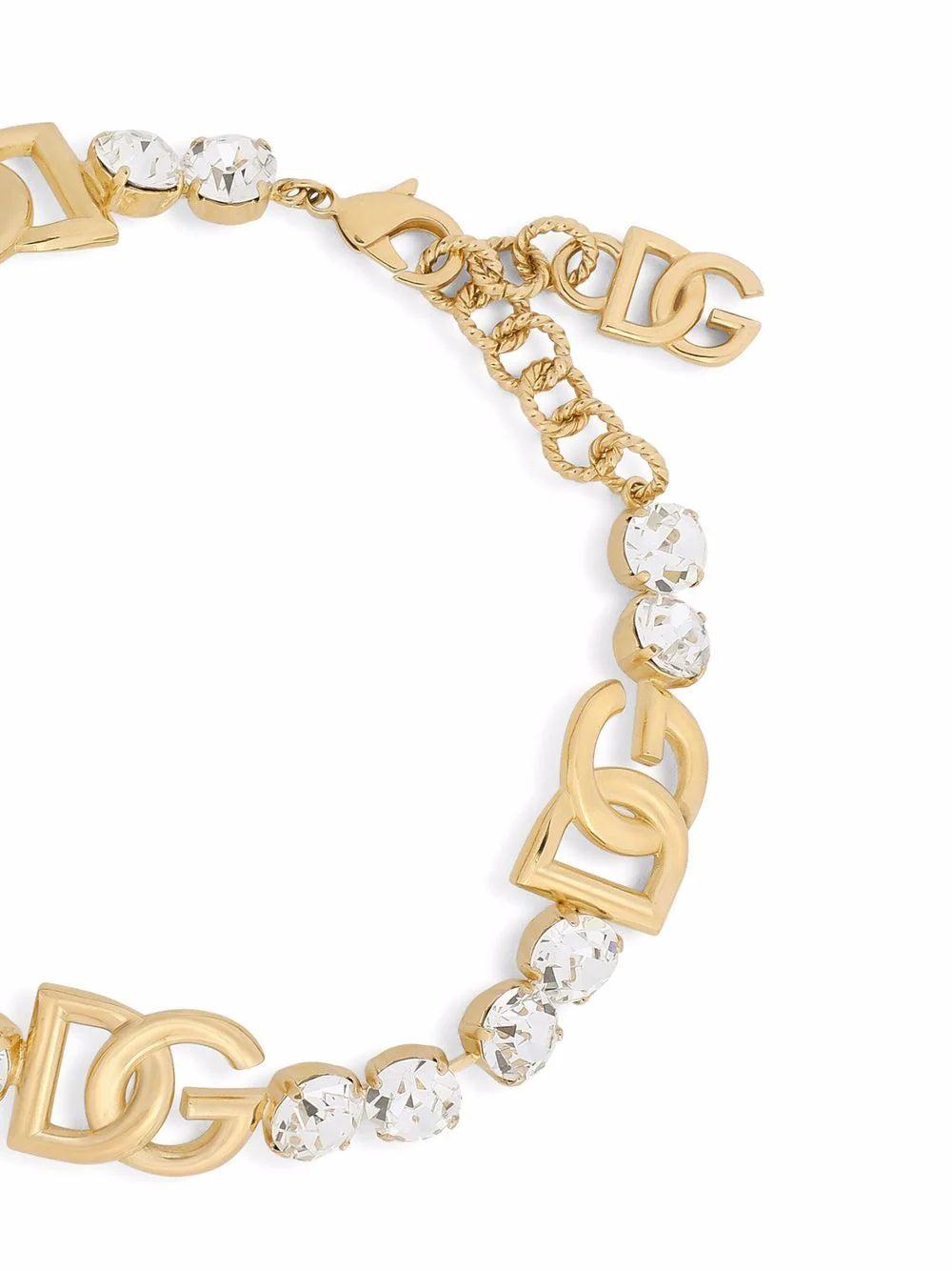 Dolce & Gabbana Earrings With Dg Logo And Pearl
