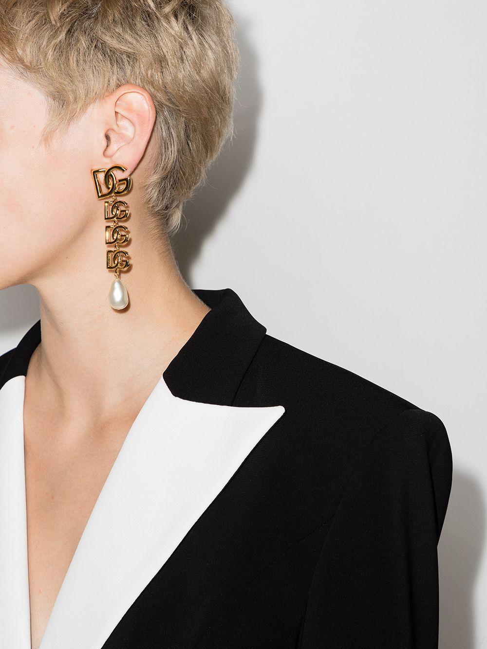 Dolce & Gabbana Earrings With Dg Logo