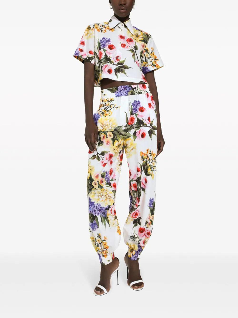 Dolce & Gabbana Garden-print Balloon Pants