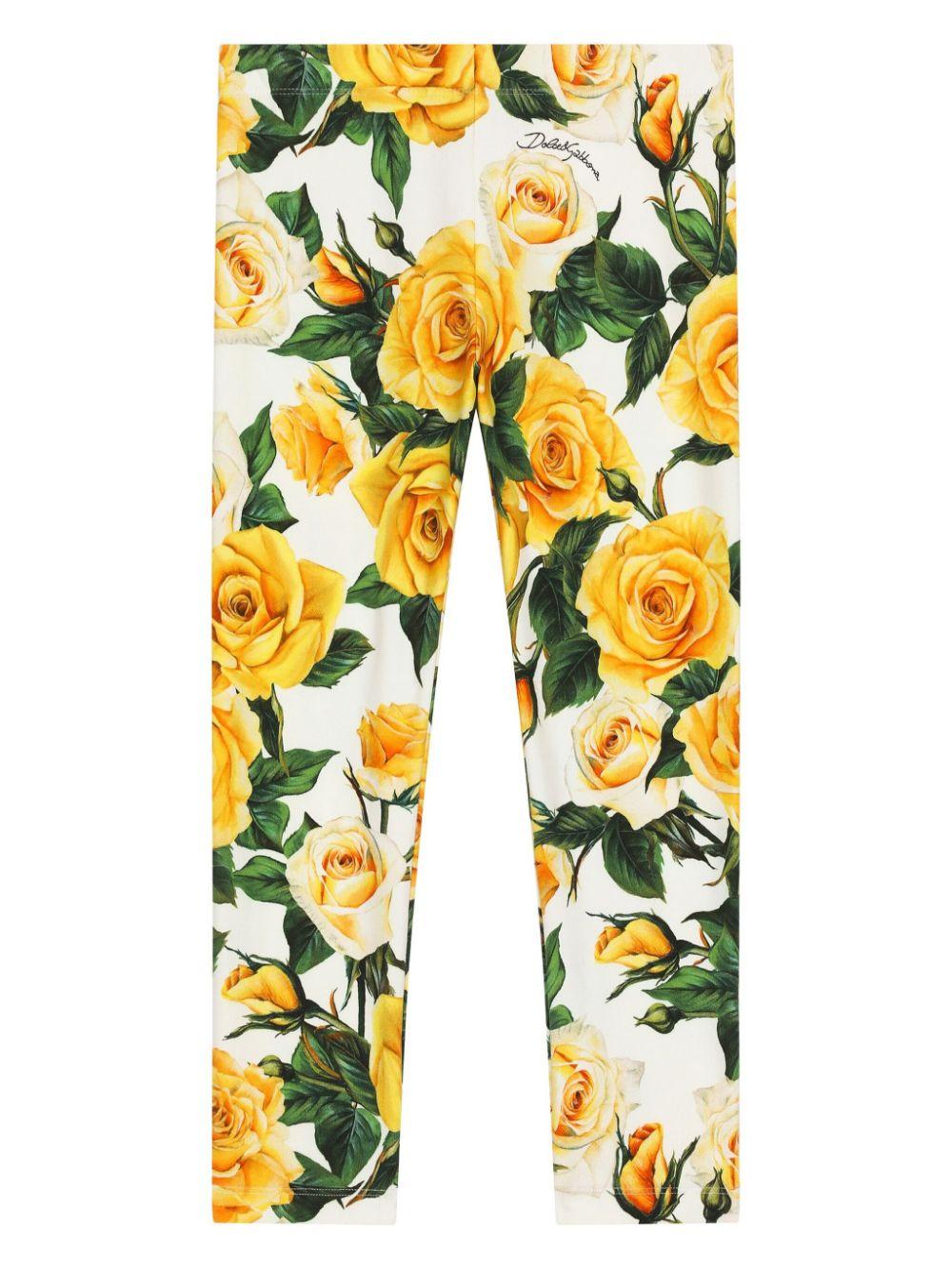 Dolce & Gabbana Kids Floral-print Leggings