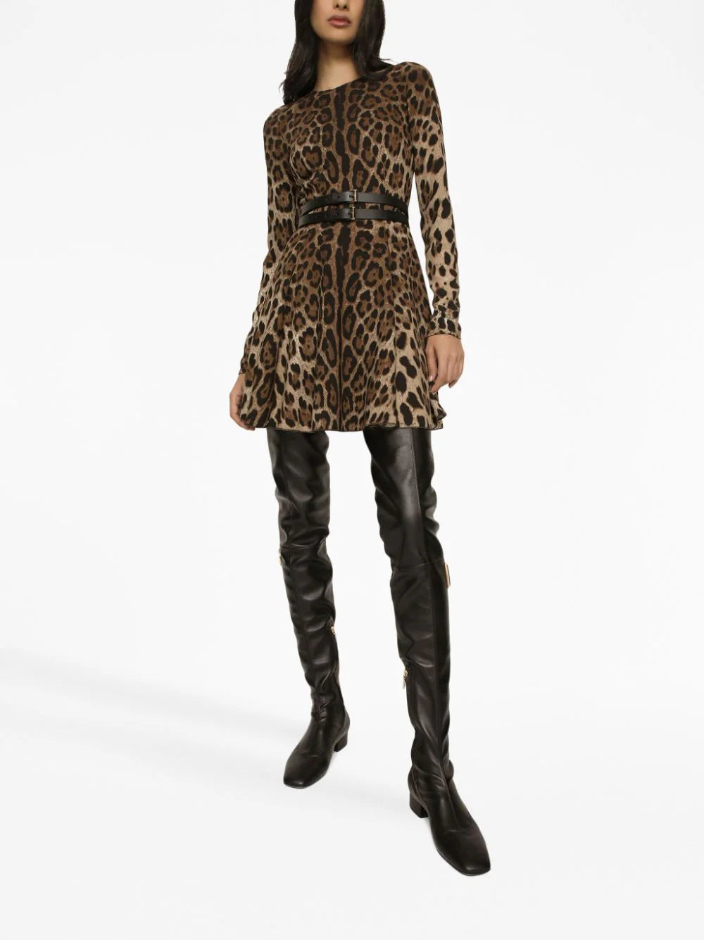 Dolce & Gabbana Leopard Mini Dress