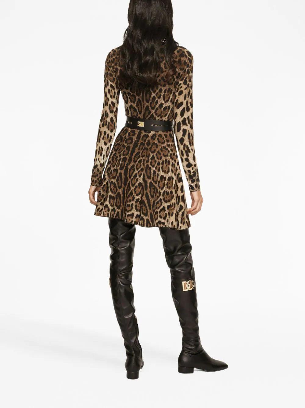 Dolce & Gabbana Leopard Mini Dress