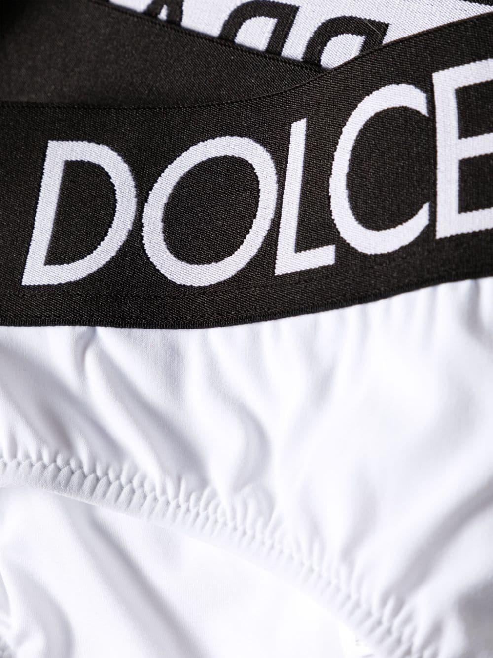 Dolce & Gabbana Logo-band Bralette Bikini