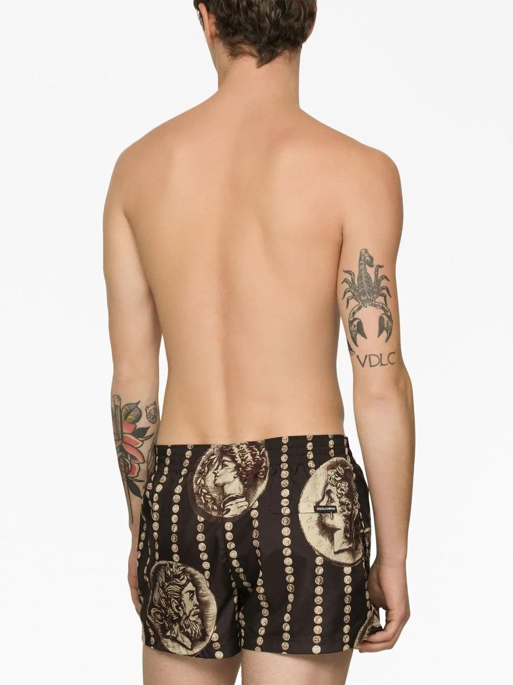 Dolce & Gabbana Logo Coin Swim Shorts