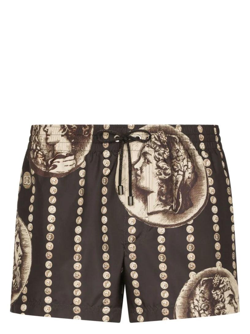 Dolce & Gabbana Logo coin swim shorts