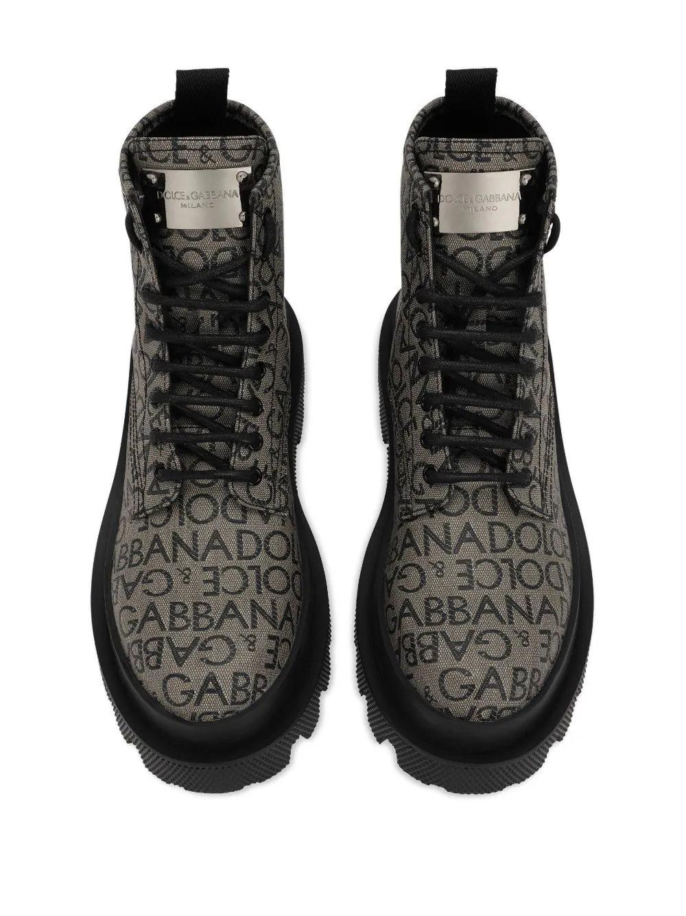 Dolce & Gabbana Logo-jacquard Ankle Boots