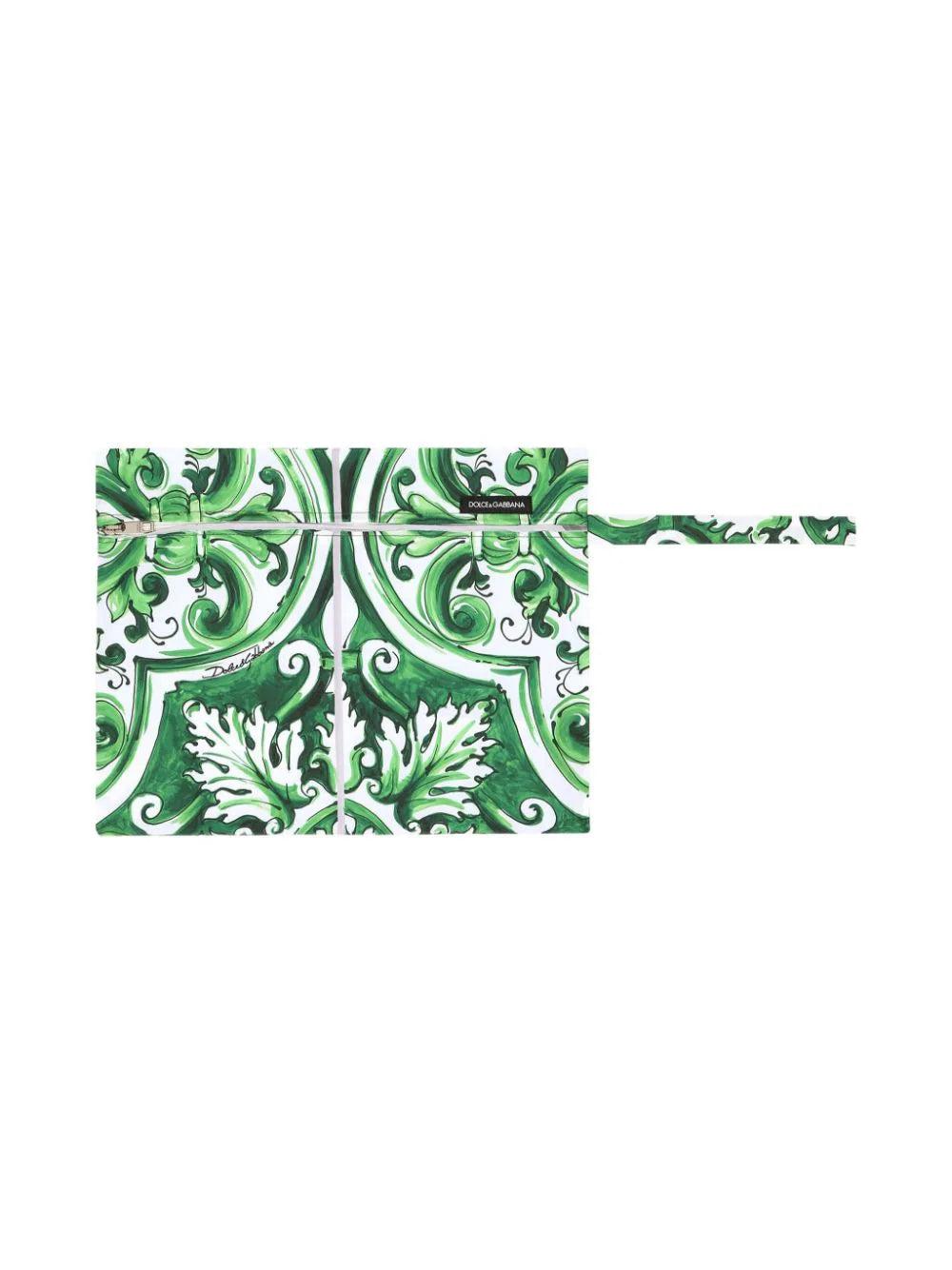 Dolce & Gabbana Maiolica Print Medium Swim Shorts