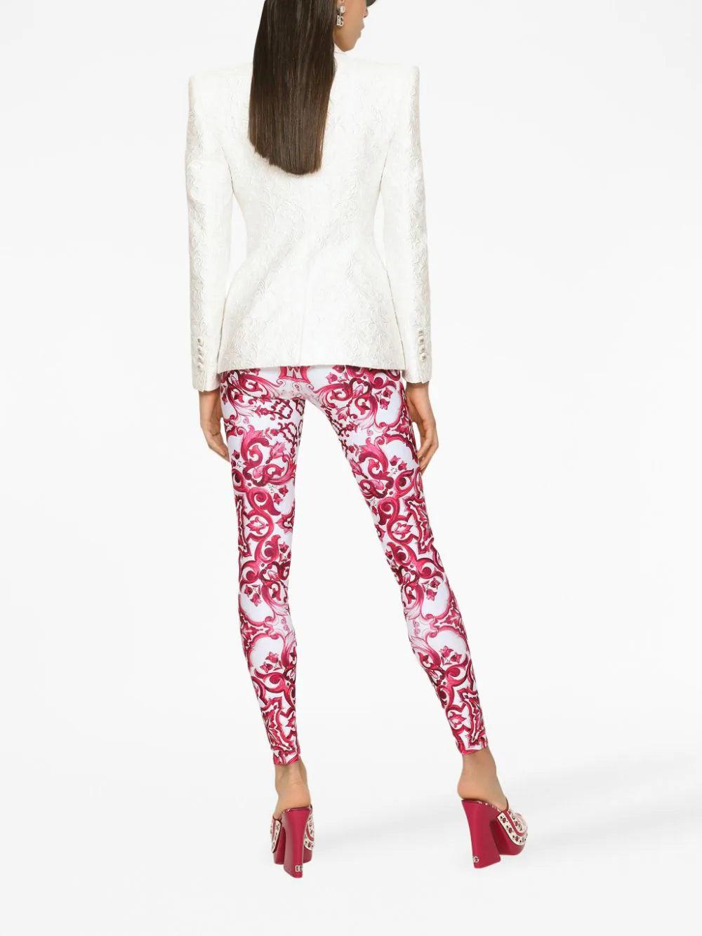 Dolce & Gabbana Majolica-print Jersey Leggings