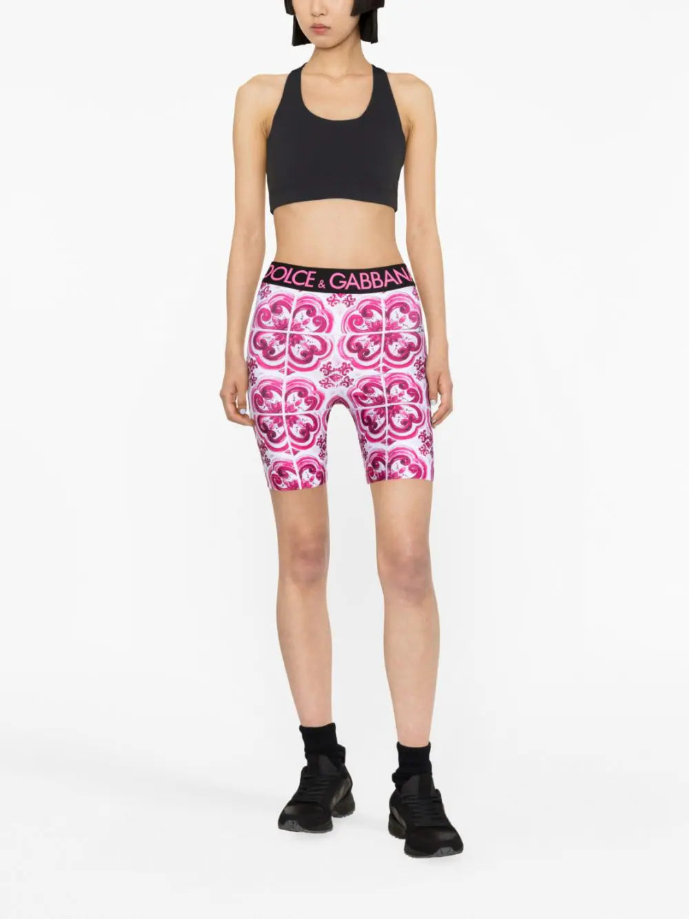 Dolce & Gabbana Majolica-print Jersey Shorts