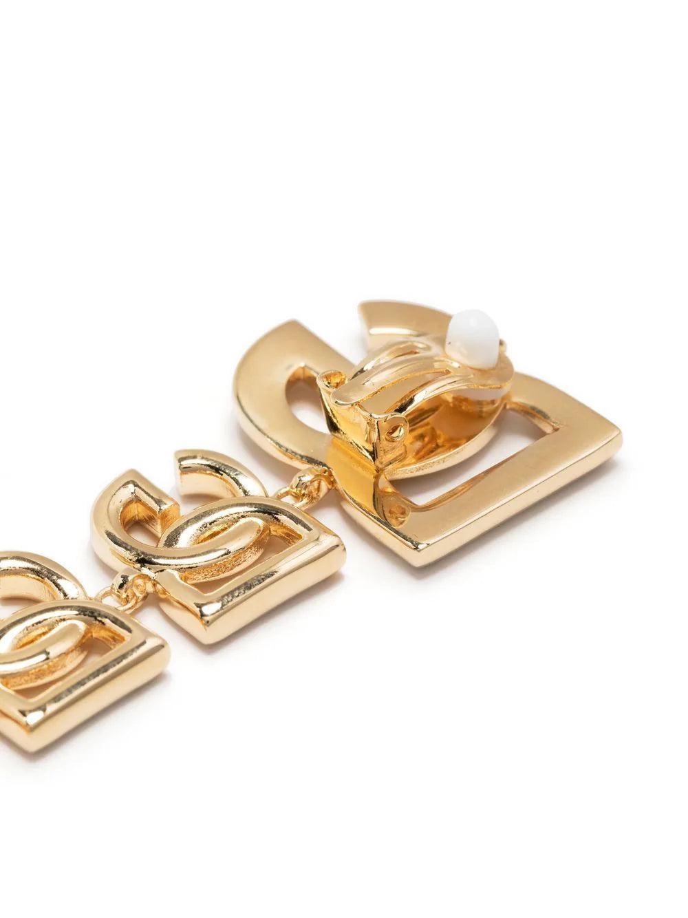 Dolce & Gabbana Multiple Logo Drop Earring