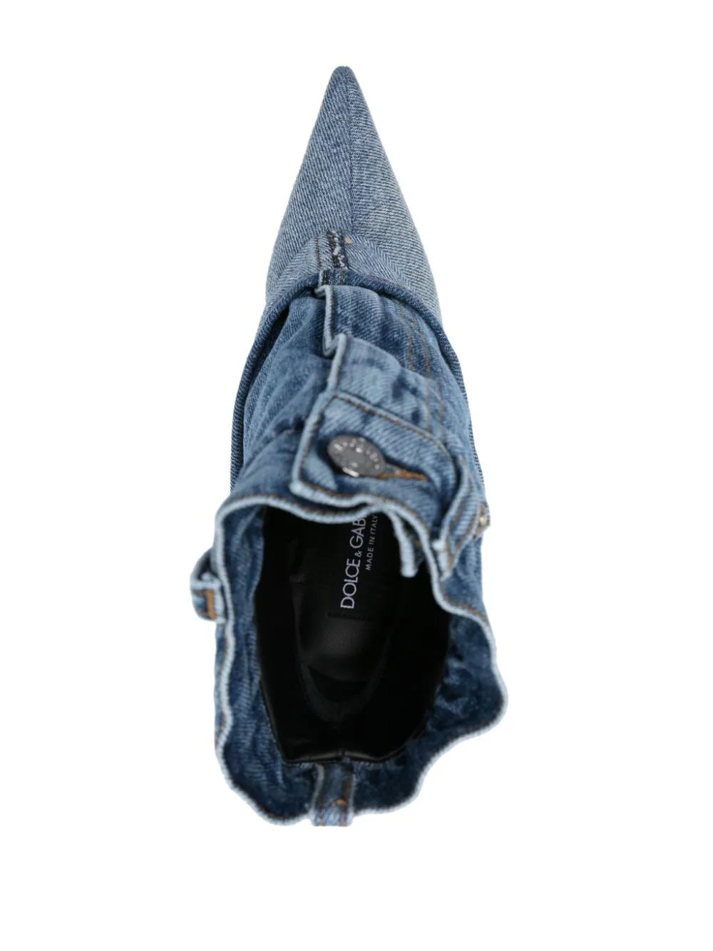 Dolce & Gabbana Patchwork Denim Ankle Boots