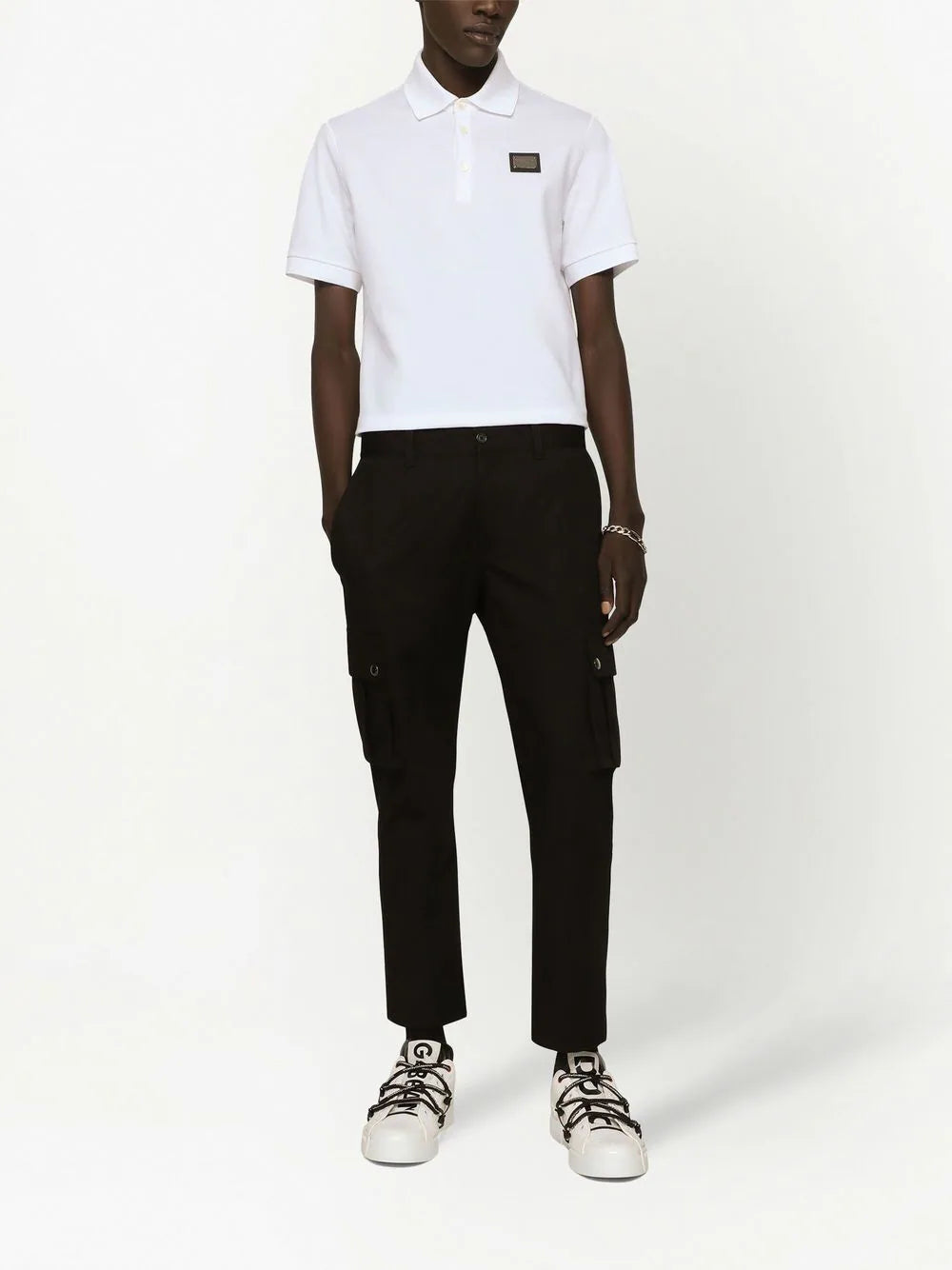 Dolce & Gabbana Piqué Polo-shirt With Branded Tag
