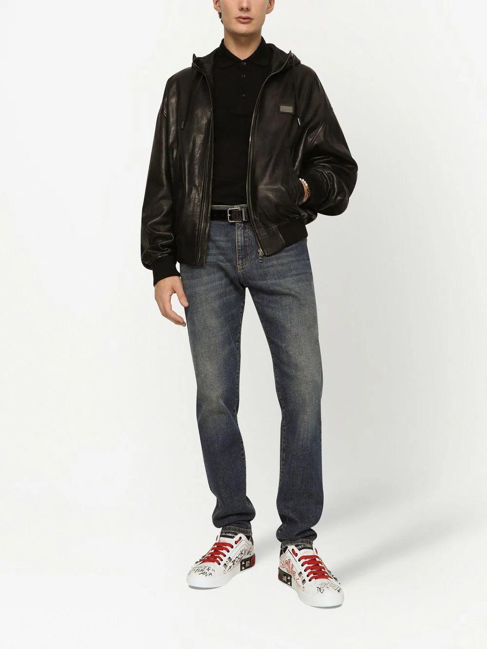 Dolce & Gabbana Piqué Polo-shirt With Branded Tag