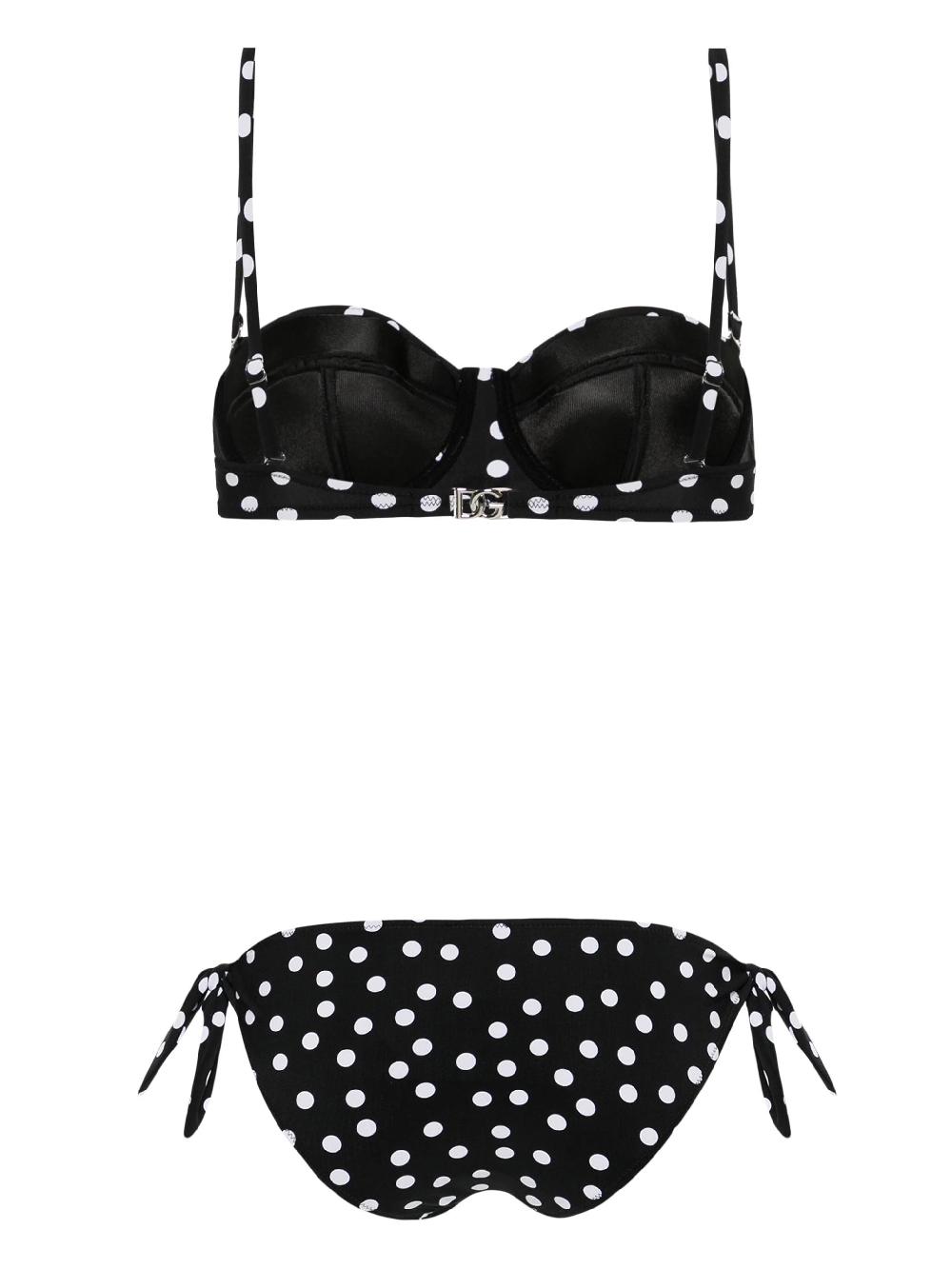 Dolce & Gabbana Polka-dot Balconette Bikini