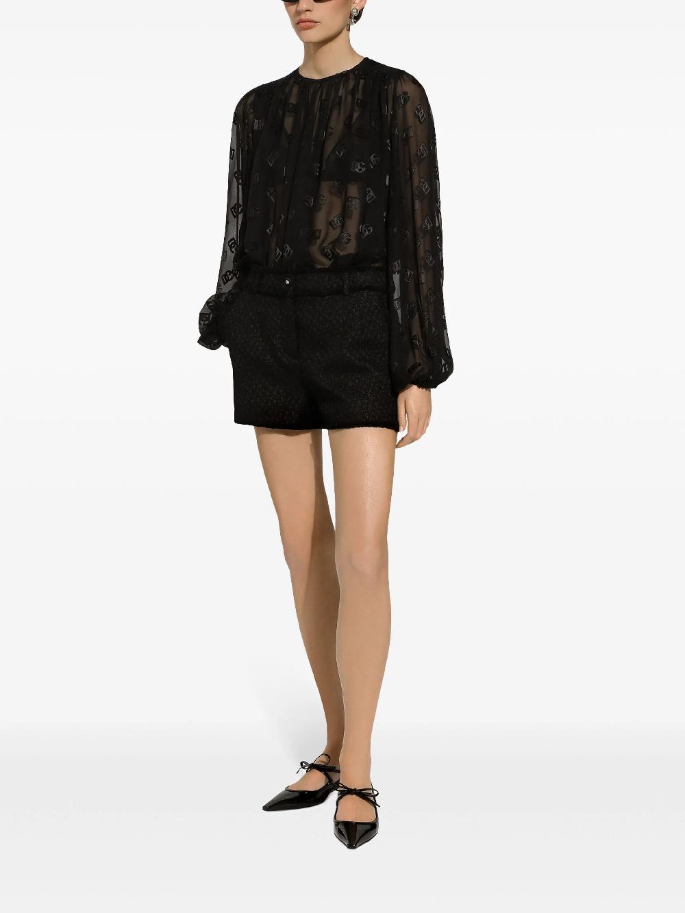 Dolce & Gabbana Rachel Wool Tweed Shorts