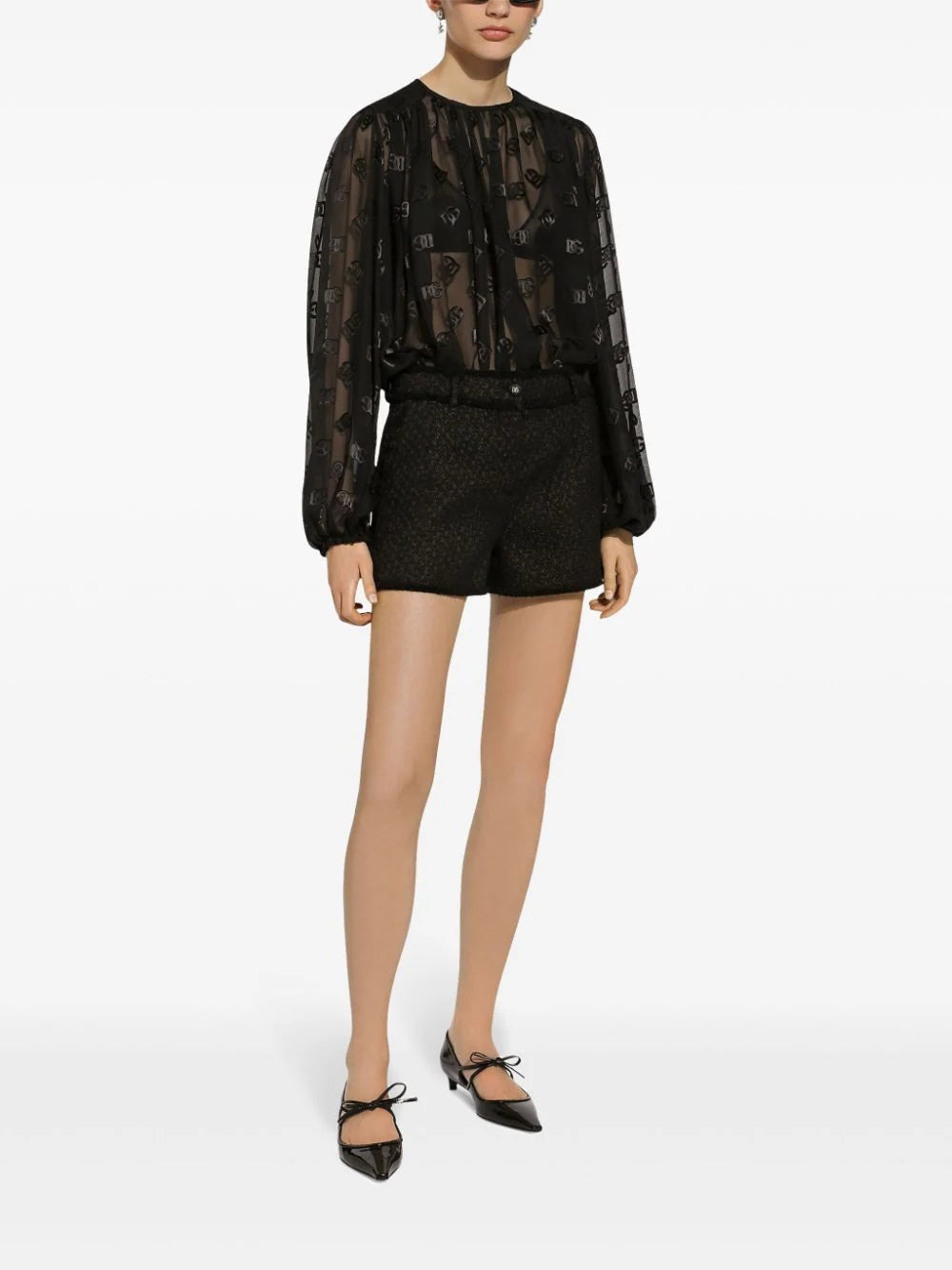 Dolce & Gabbana Rachel Wool Tweed Shorts
