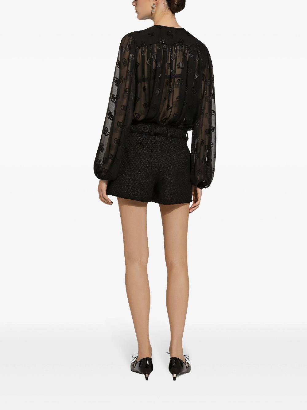 Dolce & Gabbana Rachel Wool Tweed Shorts