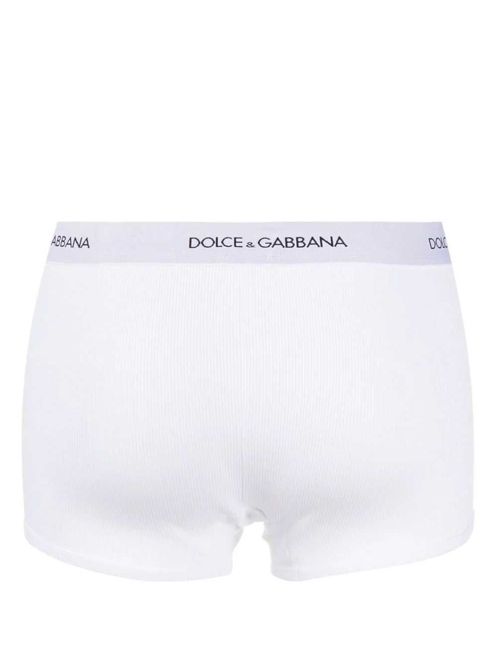 Dolce & Gabbana Regular Ribbed Cotton Boxer Shorts